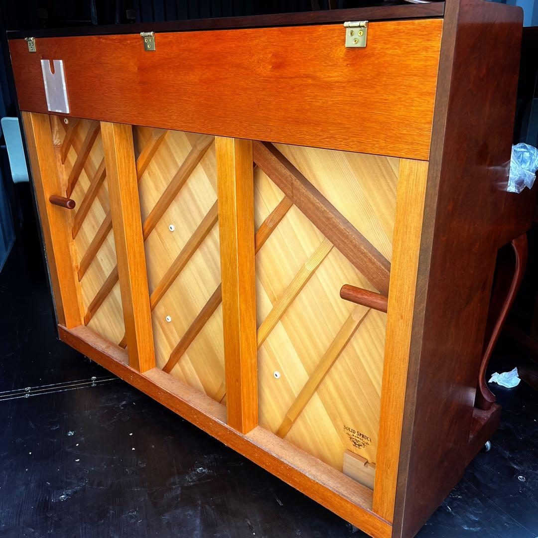 取付無料！カワイ上位モデル 猫脚アンティークアップライトピアノ 椅子