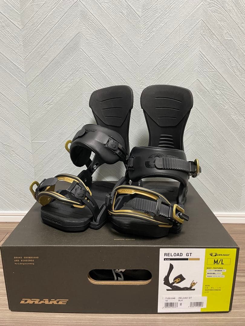 DRAKE RELOAD GT ビンディング M/L ブラック スノーボード