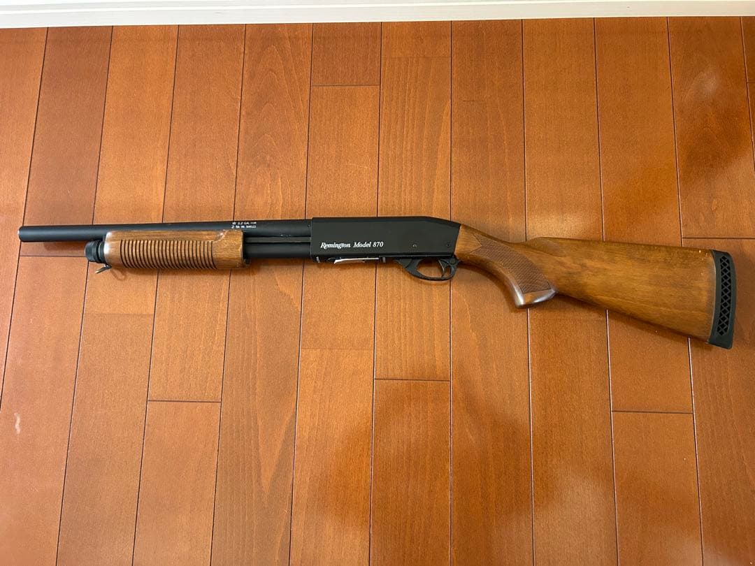 エアコッキングガン　木製グリップ