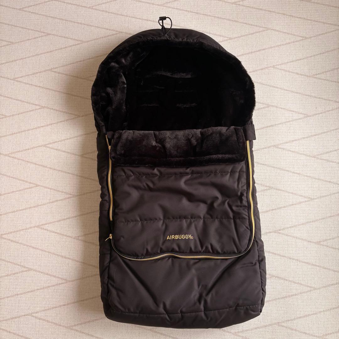 【美品】エアバギー ダウンフットマフ トップライン サーモライト ベビーカー