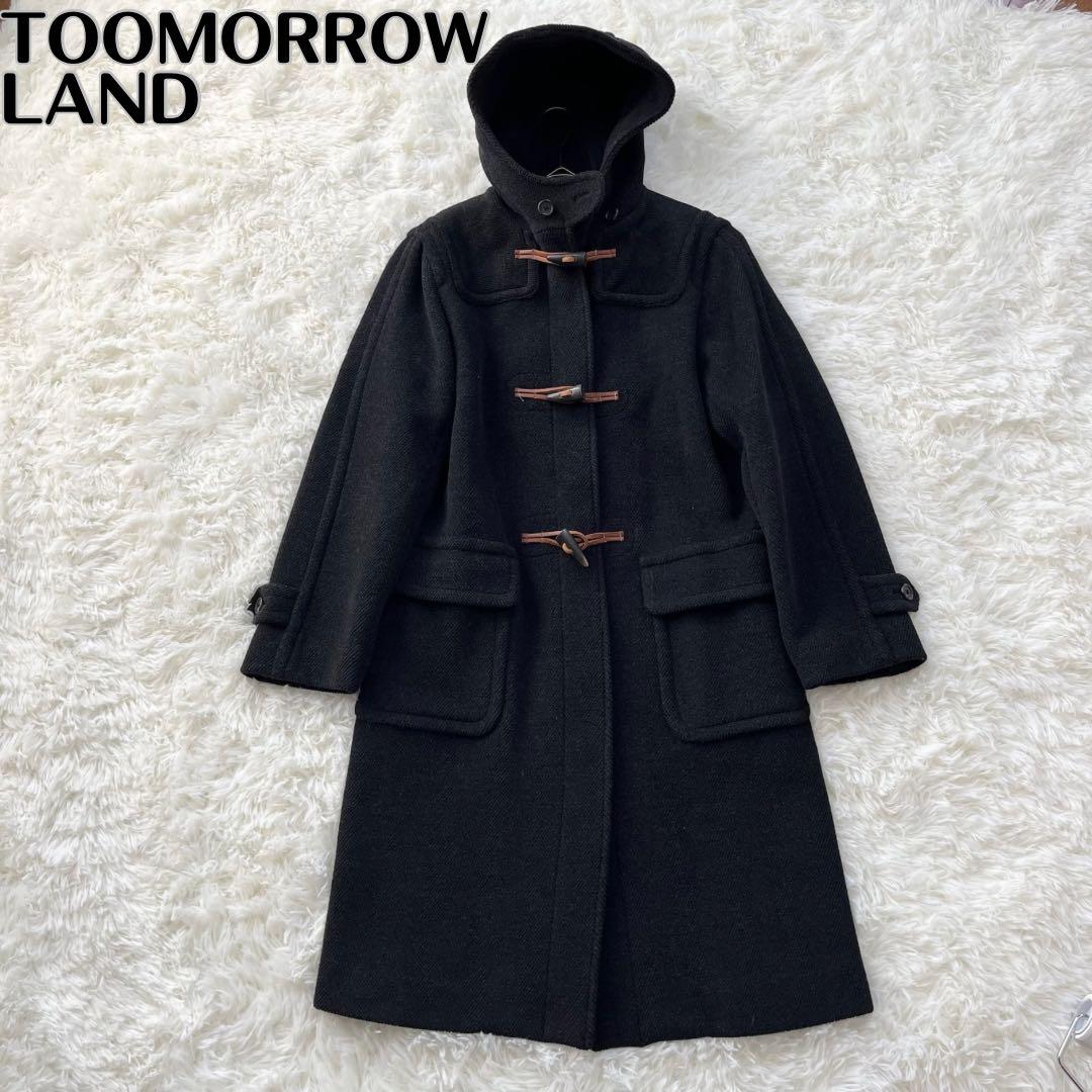 【トゥモローランドコレクション】ダッフルコート ロング フード　チャコールグレー セール】 ウールフェルトライク ダッフルコート （ダッフルコート