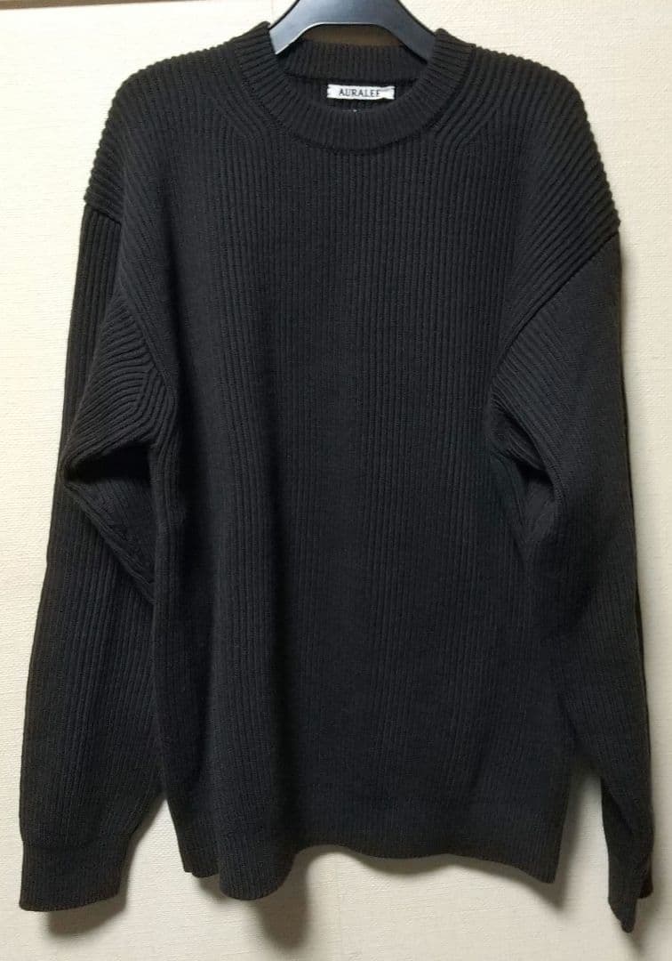 オーラリーメンズセーターブラウン