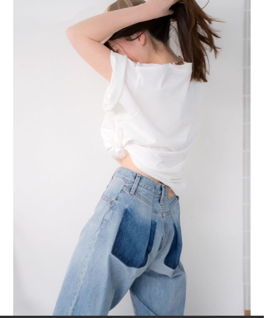 【5h限定セール】リメイクデザインルーズデニム Ungrid 24