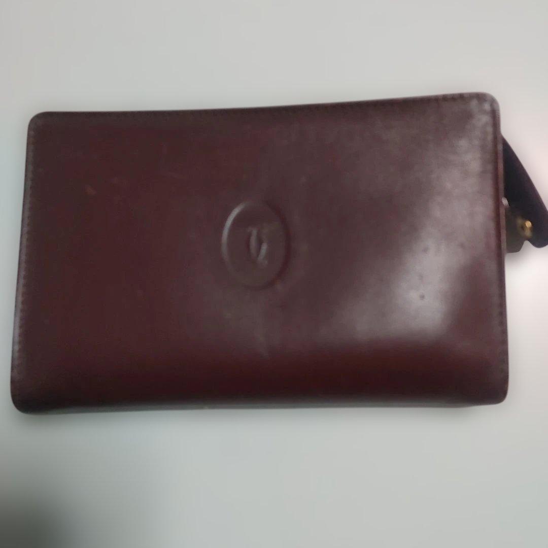 J*J様 Cartier ダークブラウン レザーポーチ レザーポーチ Mサイズ ダークブラウン NEBRASKA /ネブラスカ 本革 裏地