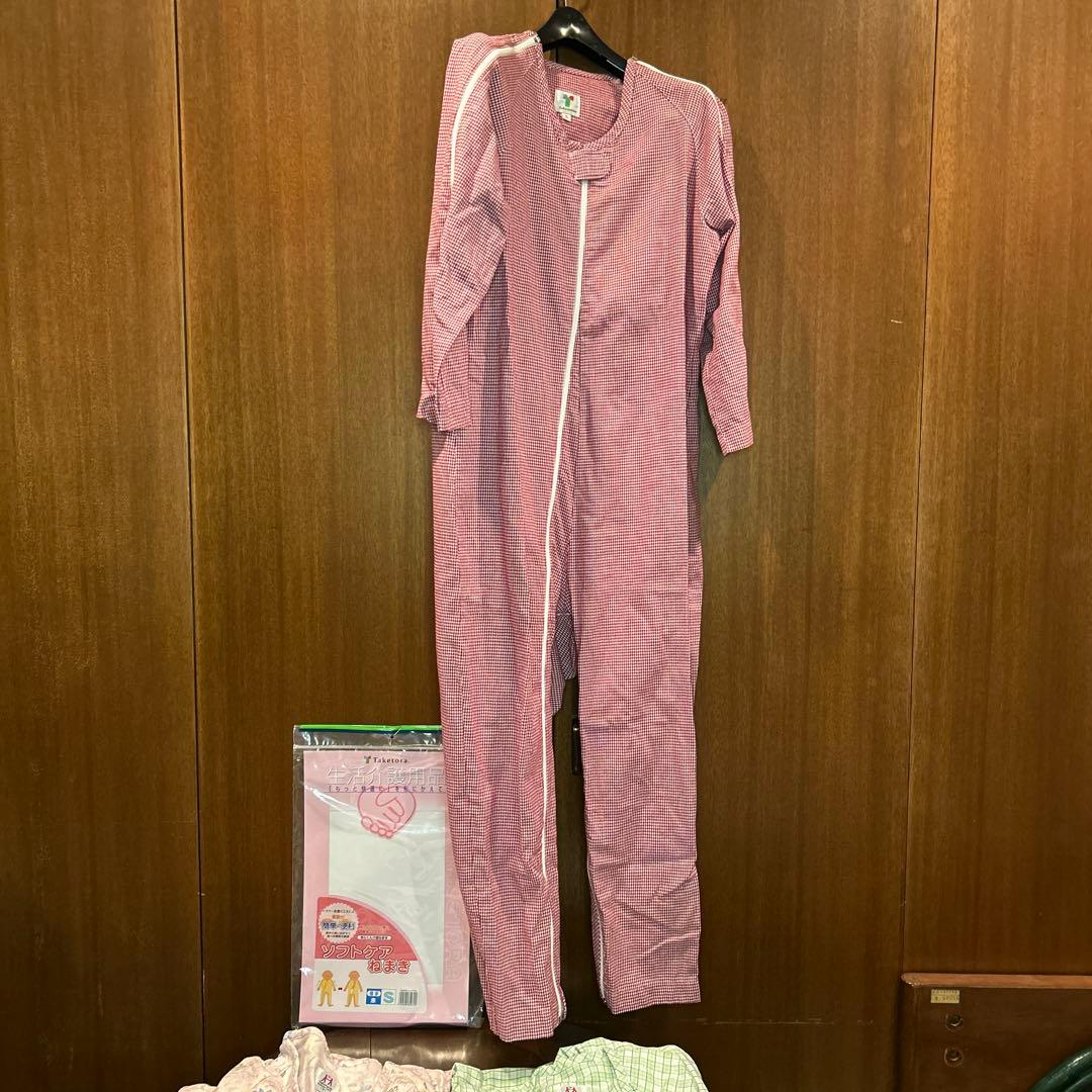 3枚セット単品購入可能ねまき 厚手赤S厚手ピンクSスリーシーズン緑格子S