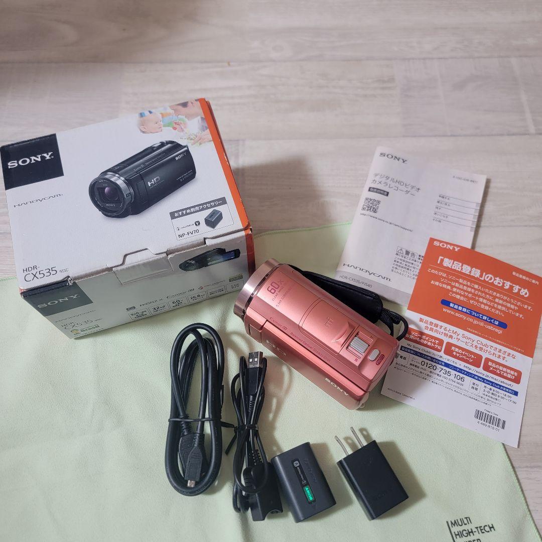 シ*レ様 SONY HDR-CX535 ピンク ビデオカメラ 本体