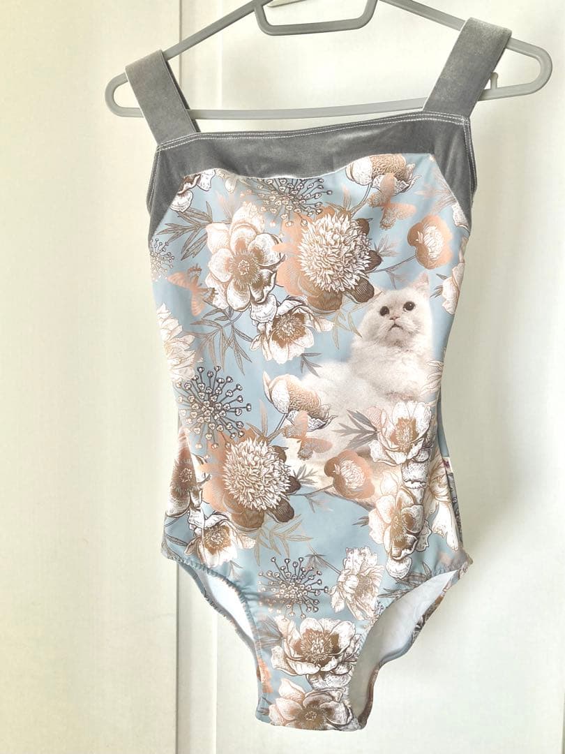 美品】 unoa レオタード 猫 ブルー ポピー M - メルカリ