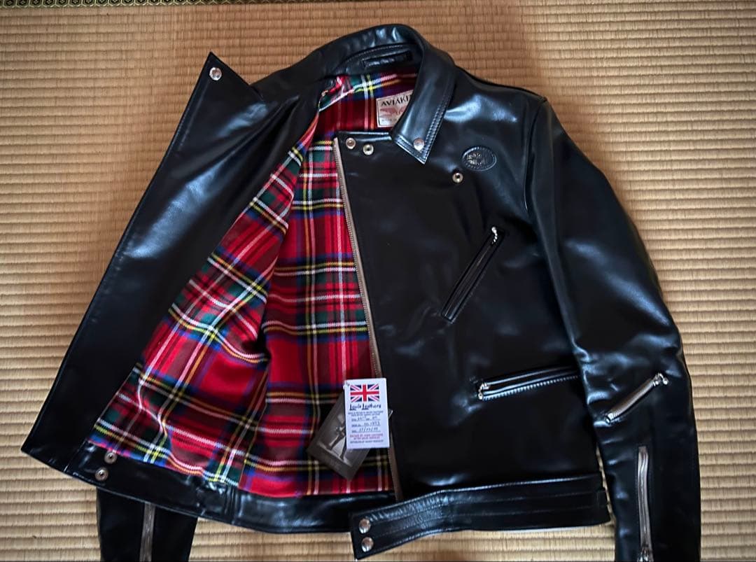 美品 ルイスレザー　サイクロンタイトフィット40 ホース オーダー 美品】ルイスレザー サイクロン ホース ハイド タイトフィット 40