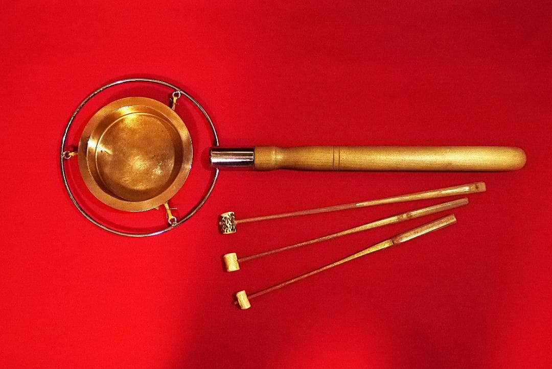 阿波踊りの鉦　スター印　16号　蔓　撞木（3本）セット