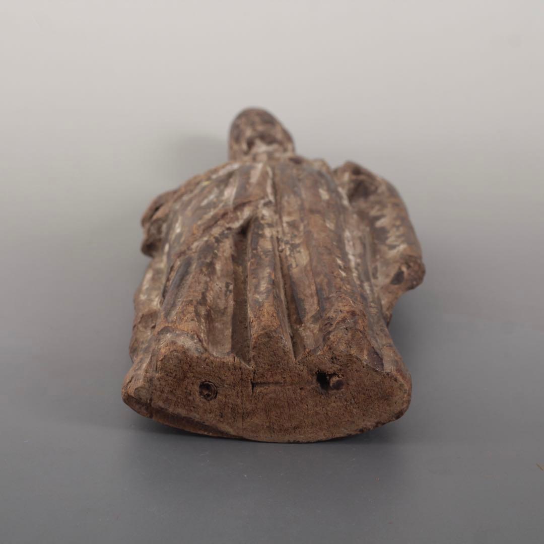 木彫 キリスト像 古道具 アンティーク オブジェ 聖人像 - メルカリ