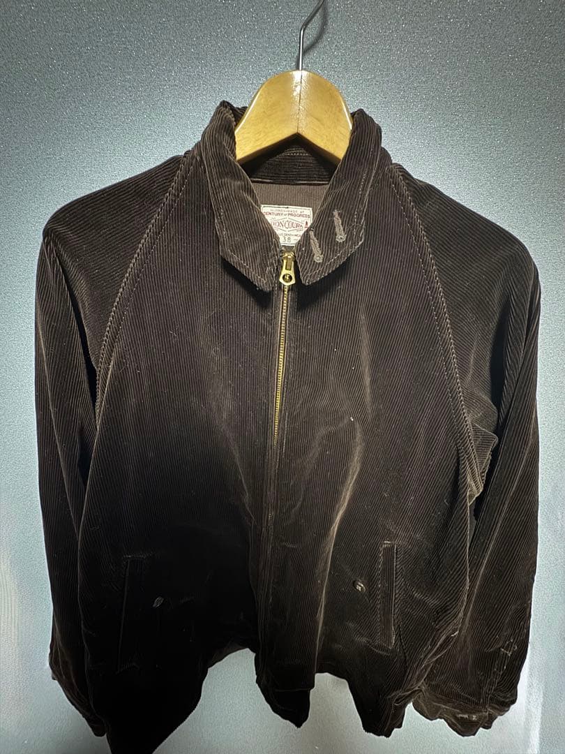 BONCOURA コーデュロイ　スウィングトップ　ダークブラウン　サイズМ