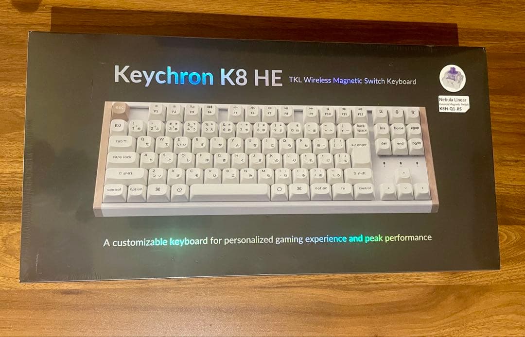 Keychron K8 HE メカニカルキーボード 日本語配列ホワイト