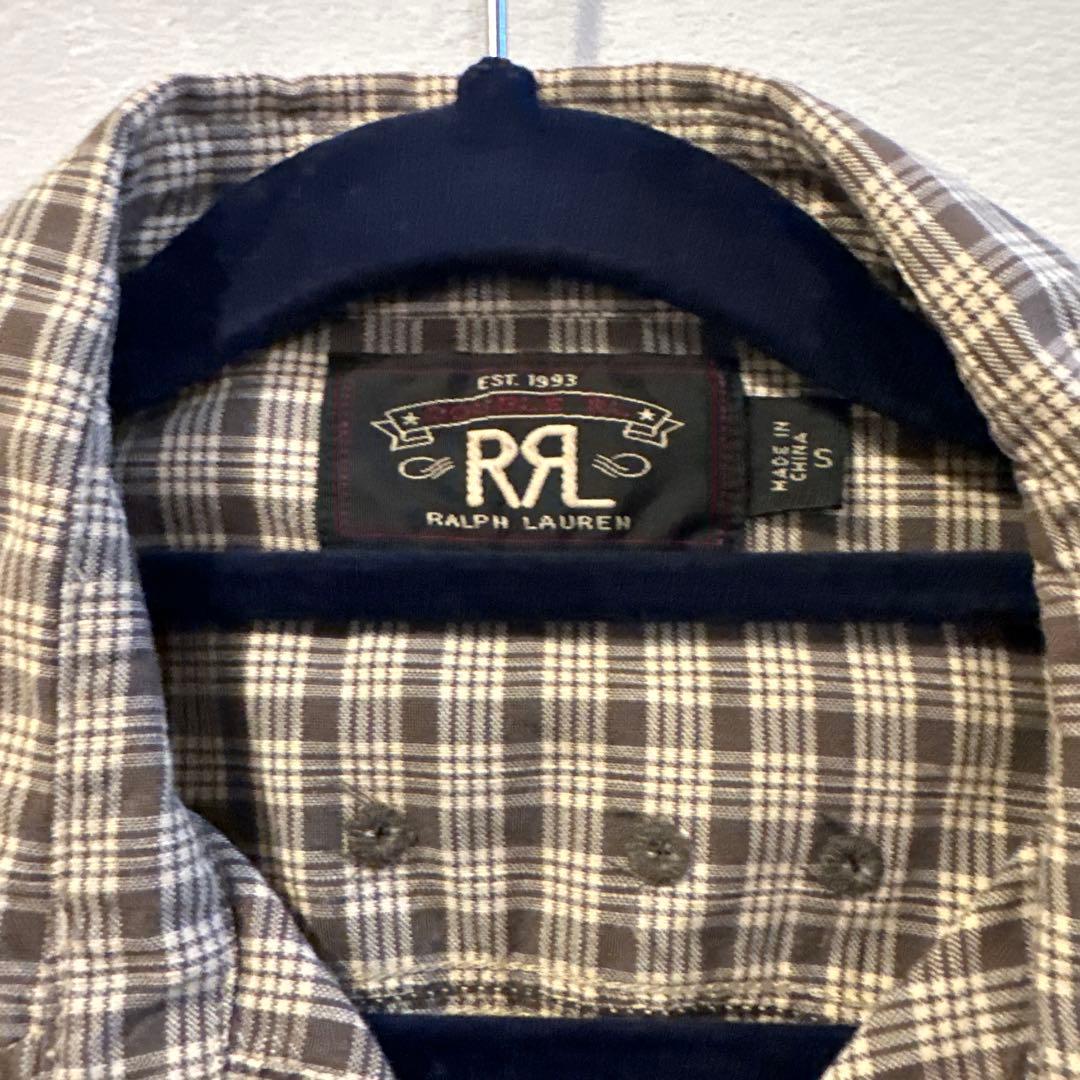 RRL チェック柄 長袖シャツ ダブルアールエル - メルカリ