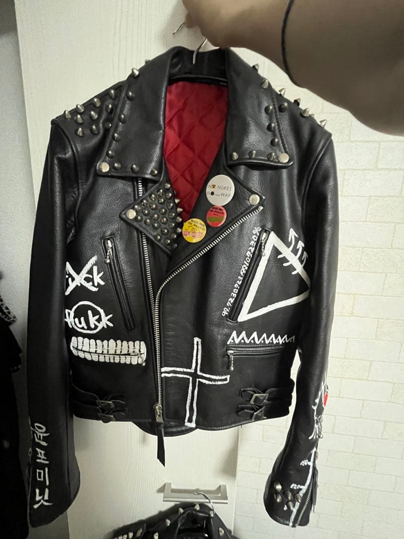 鋲ジャン スタッズ ライダース PUNK パンク - メルカリ