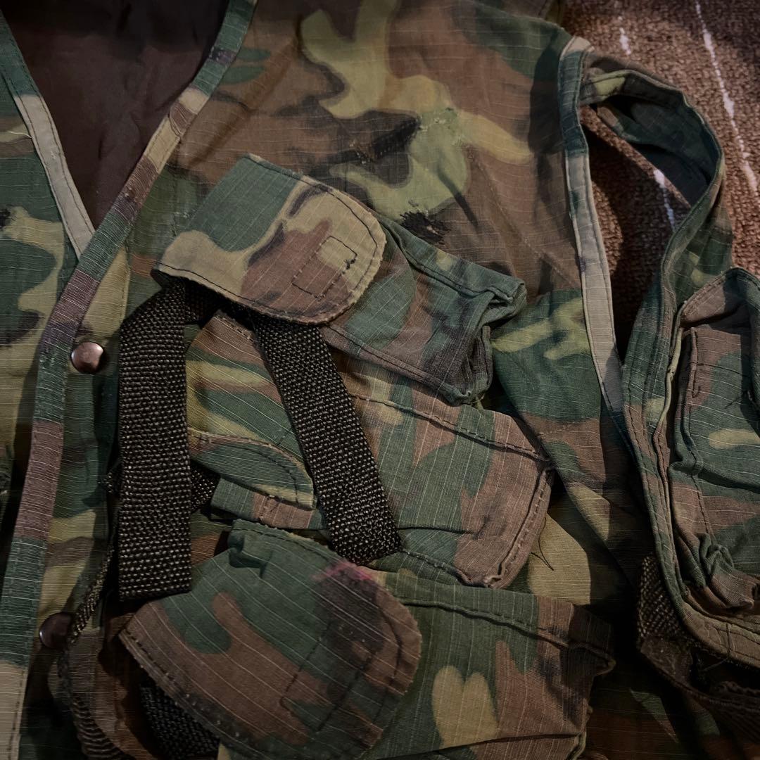 実物生地 ベトナム戦以降 SEALs ベスト 特殊部隊 米軍 補修あり