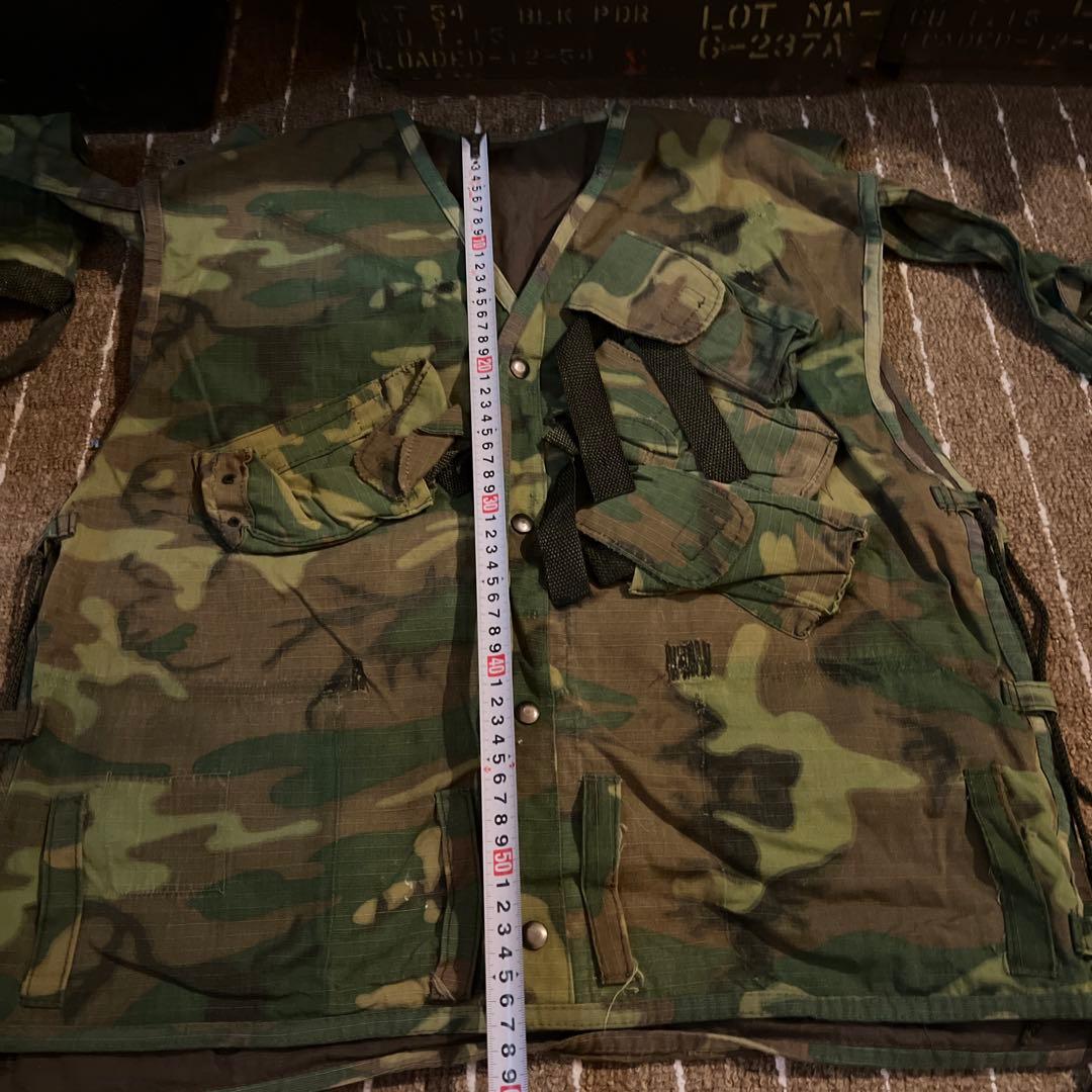 実物生地 ベトナム戦以降 SEALs ベスト 特殊部隊 米軍 補修あり