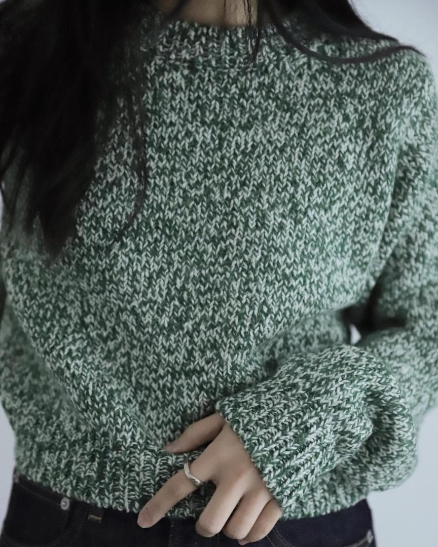 トップス 23AW AURALEE SILK WOOL CAMEL MIX KNIT 1