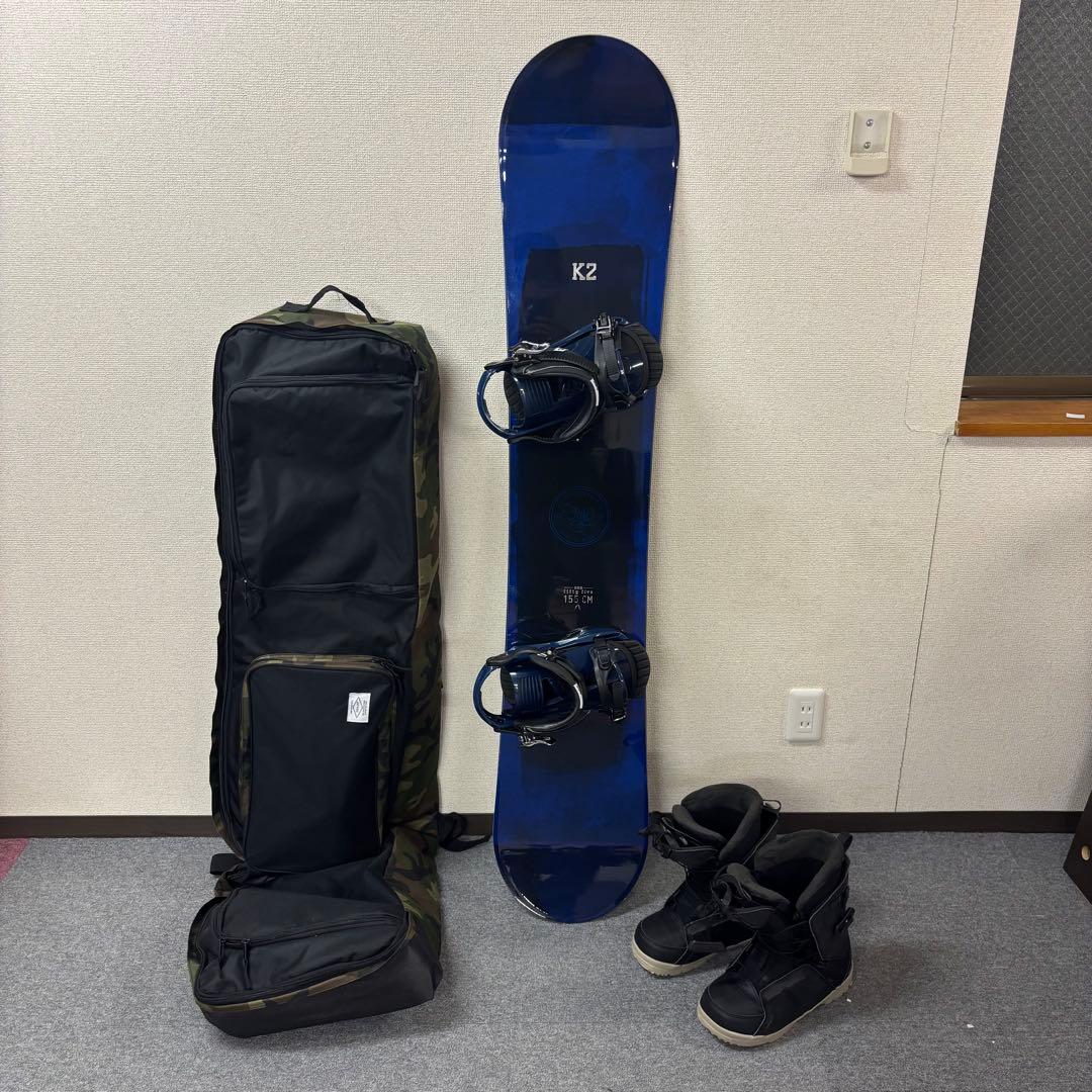 【初心者】K2 スノーボード 155cm ビンディング付き