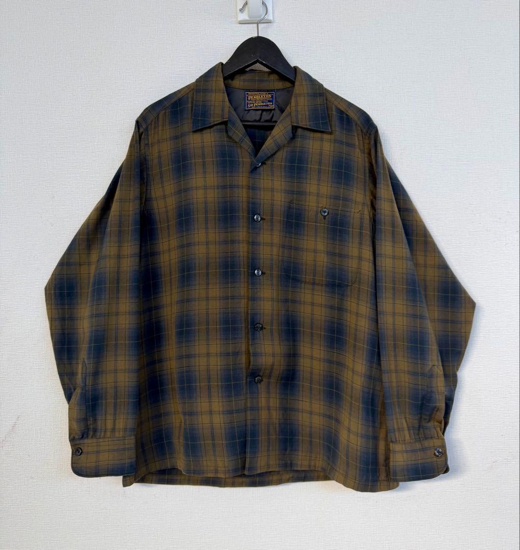 超スペシャル 60s サー ペンドルトン オンブレ チェック シャツ M