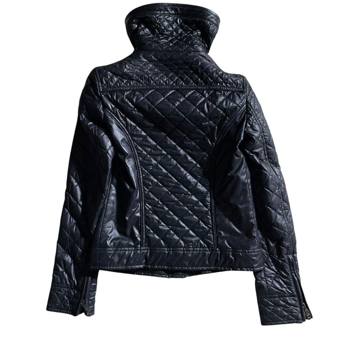 ①ドルチェ&ガッバーナ シングルライダース キルティング ブラック