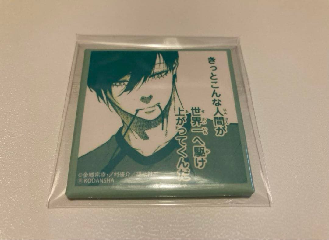 ブルーロック　プリンセスカフェ　缶バッジ　スクエア缶バッジ　糸師凛　凛