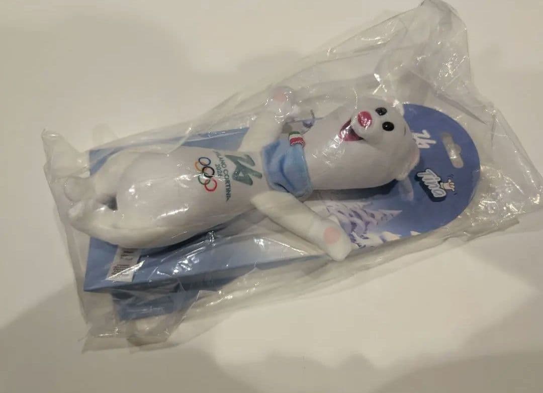 Lサイズ ミラノ・コルティナ2026オリンピック ティナ　ぬいぐるみ 27cm