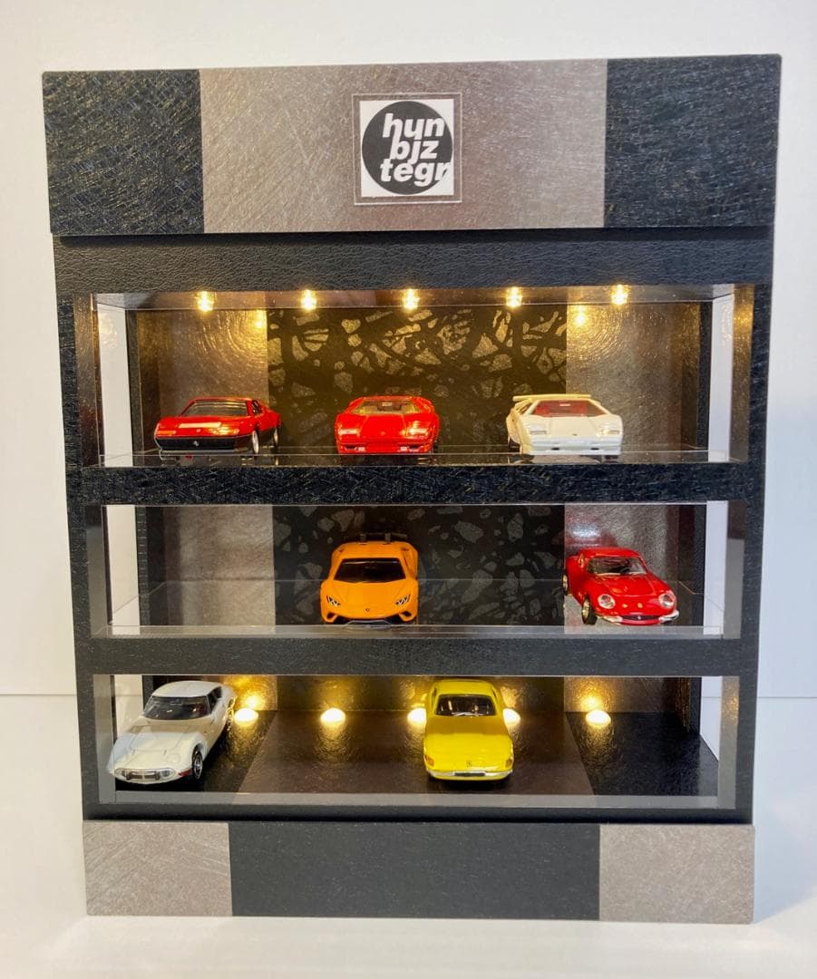 1/64展示仕様・BK&BS・3層式ディスプレーBOX/LED照明・ネオジオラマ