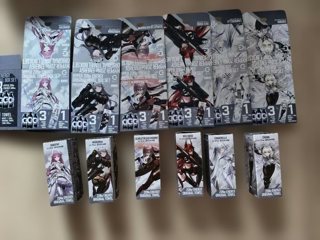 勝利の女神 NIKKE G ZONE NIKKE タオル ボックスセット 全種類