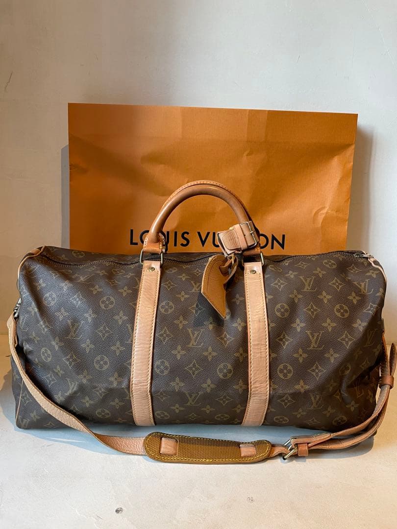 【美品】Louis Vuitton ボストンバッグ キーポルバンドリエール50