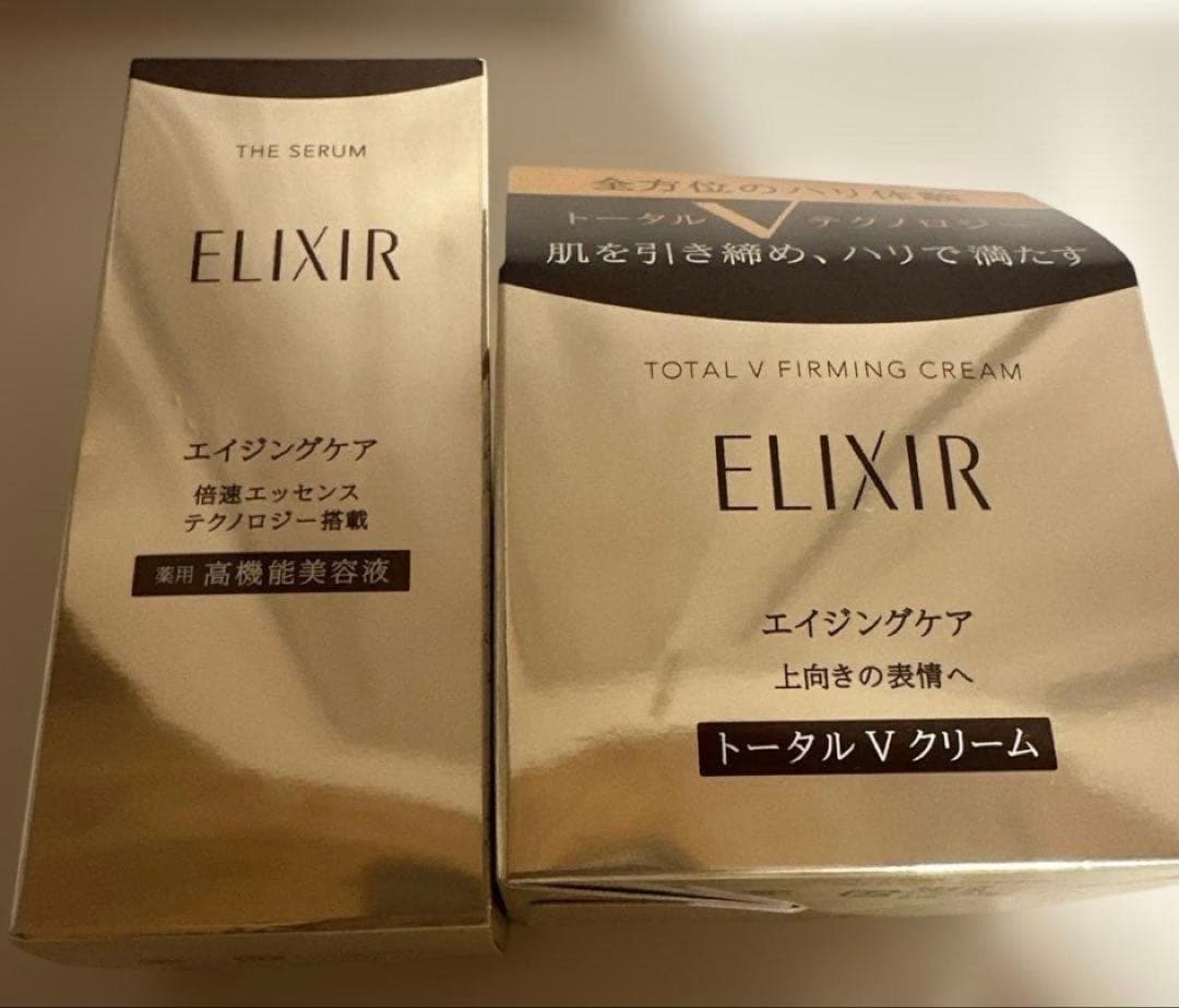 ELIXIR ザセラム 倍速美容液とトータルＶファーミングクリーム