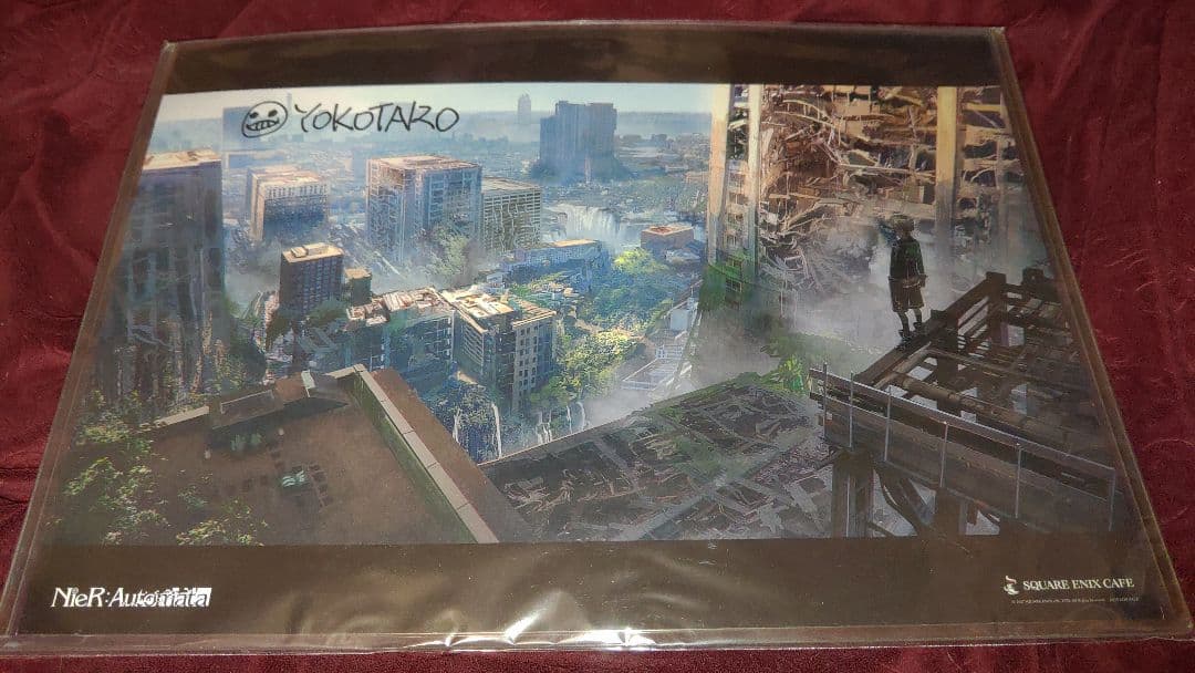 NieR:Automata スクエニカフェ 直筆サイン付ランチョン ヨコオタロウ スクエニ メンバーズ -SQUARE ENIX MEMBERS-