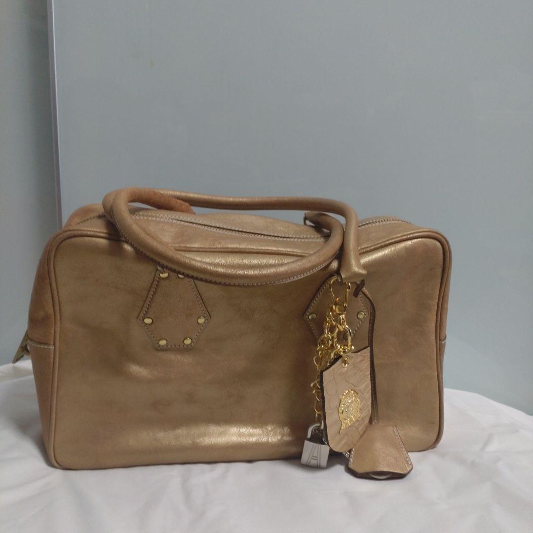 【新品札付き】【66％off】　ADMJ ボストンバック ゴールド ¥50400