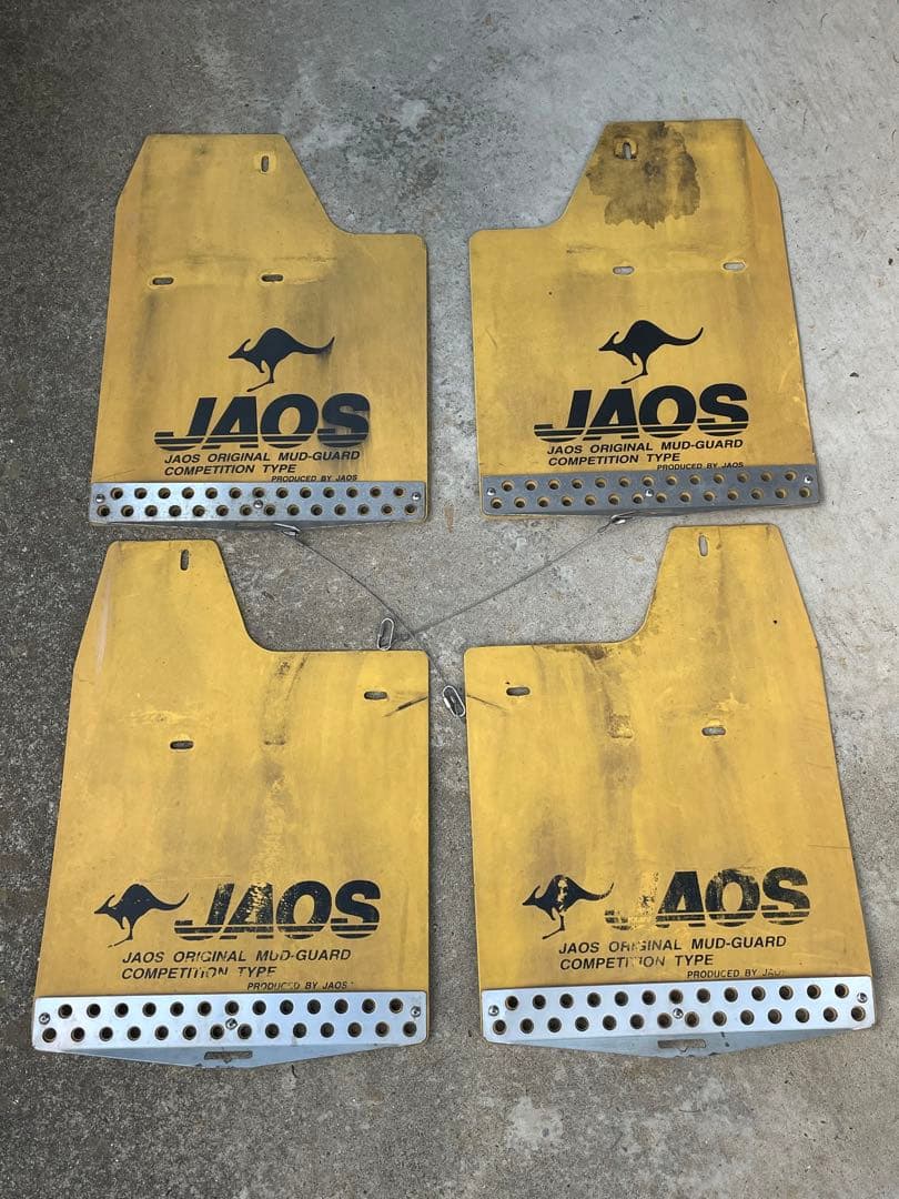 が*す様 JAOS マッドガード　ランドクルーザープラド　1台分セット中古