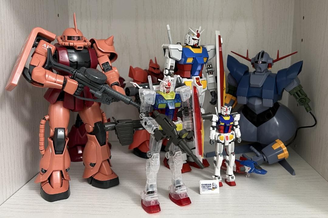 ガンプラ 6体 ガンダム シャア専用 初代シリーズ セット 完成品 素組