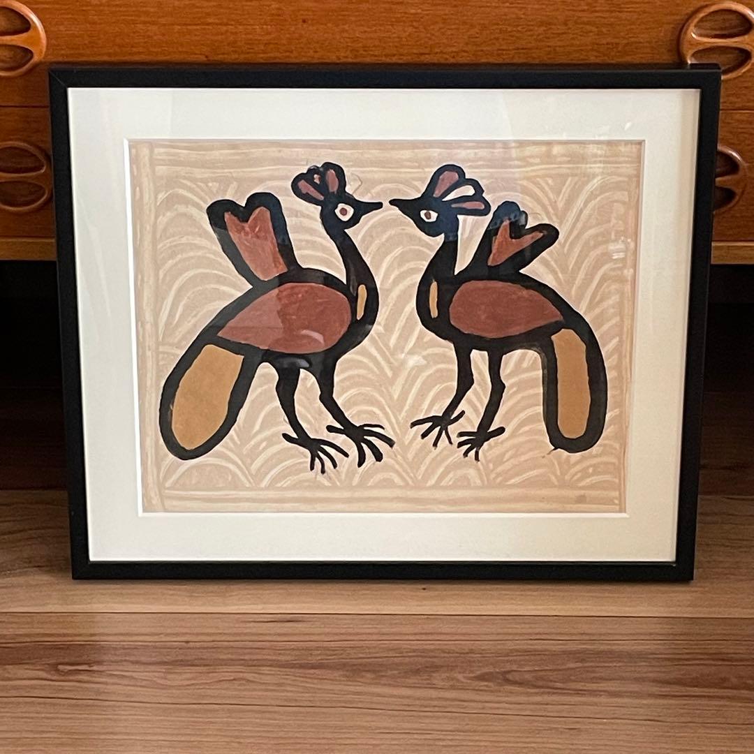 ◆美品最終値下げ◆インド/フォークアート/ハザリバーグ画/インド民俗画/