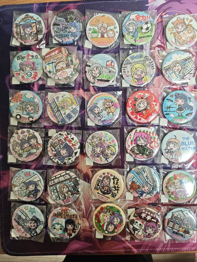 ラブライブ　サンシャイン　まち歩き缶バッチセット ラブライブ！サンシャイン!!] 【沼津】まちあるき缶バッジ新絵柄追加の