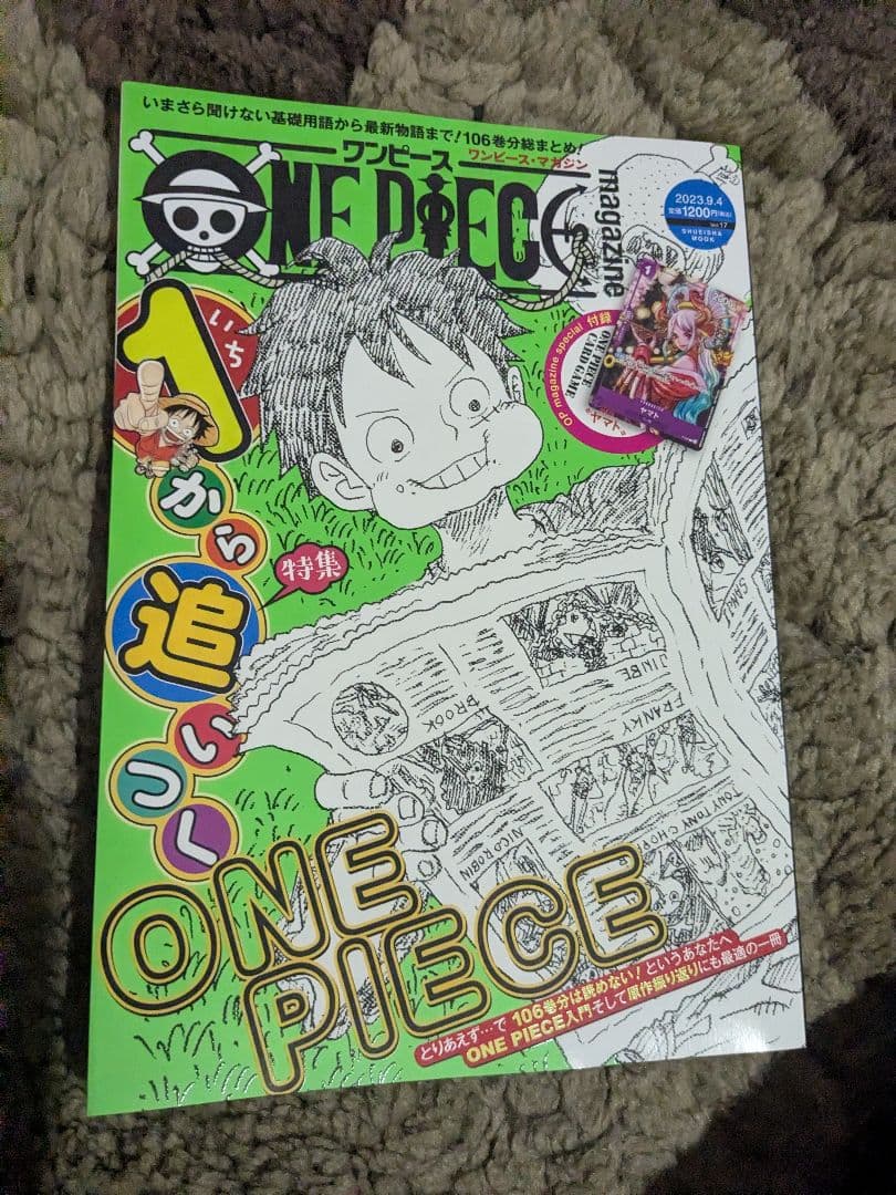 ワンピースカード ワンピースマガジンvol.17 ヤマト P−046 付録付き