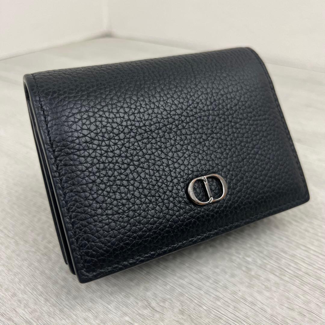 美品✨ ディオール 名刺入れ ビジネスカードホルダー ロゴ金具 ブラック