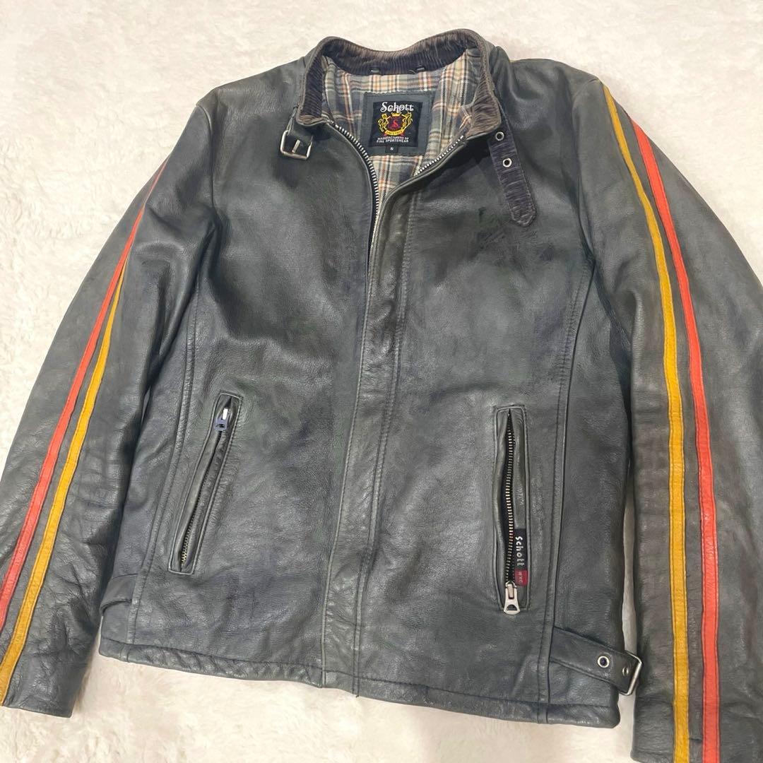 Schottライダース ショットレザージャケット牛革 Schott N.Y.C（ショット） Schott 613US ワンスター ライダース