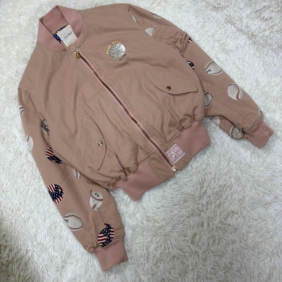 n*i様 カールヘルム ピンクハウス　MA-1 キルティング　中綿　野球　ピンク