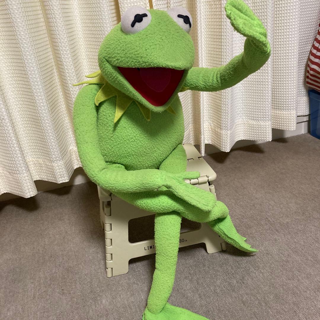 カーミット特大ぬいぐるみ - メルカリ