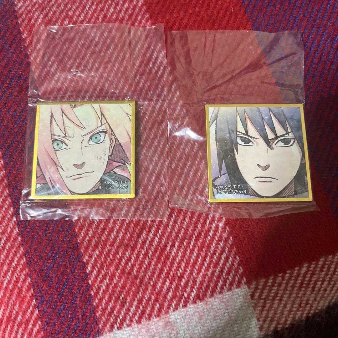 NARUTO ナルト 疾風伝 豆ガシャ色紙 第三弾 サスケ サクラ - メルカリ