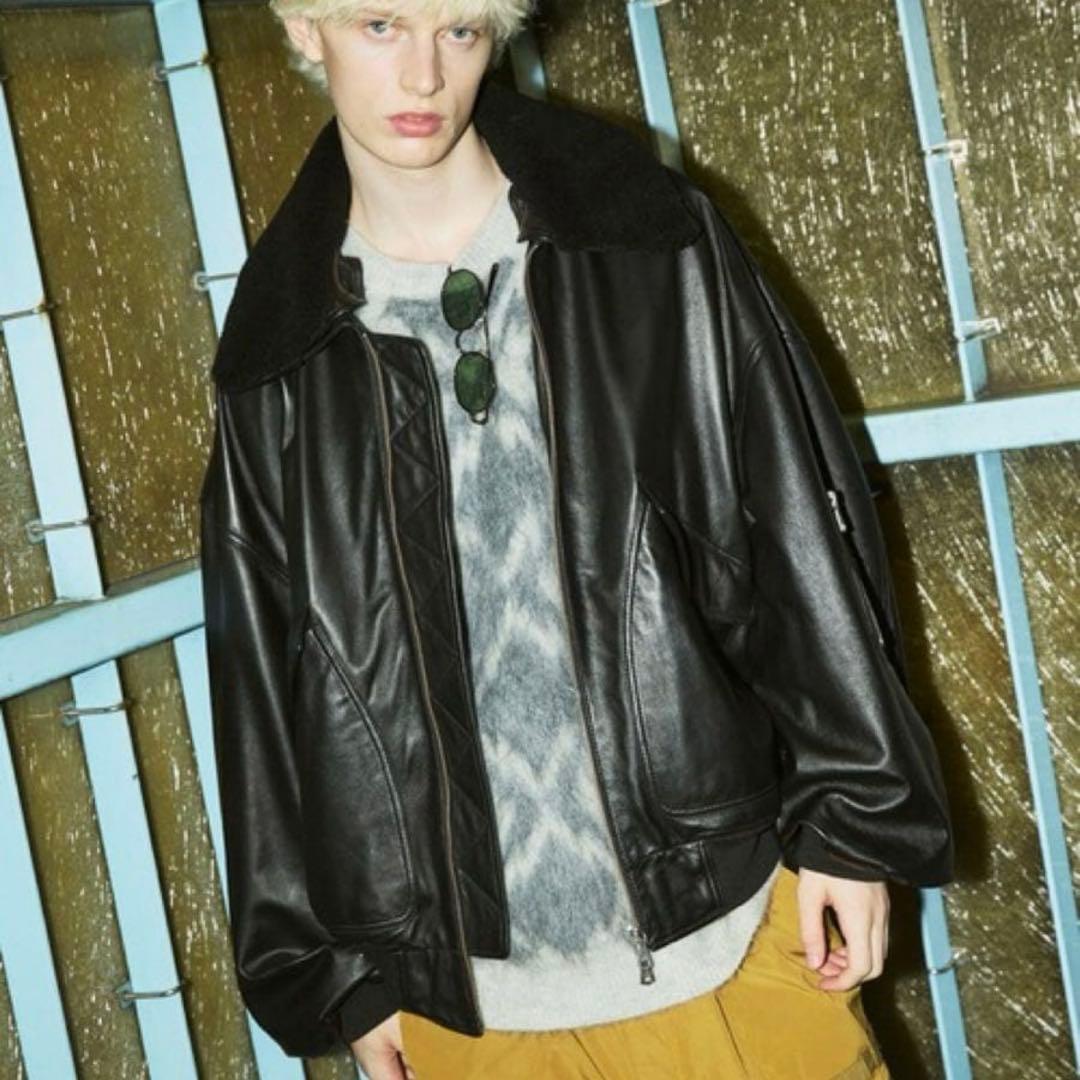 メゾンスペシャル シープレザームートンプライムオーバーG-1フライトジャケット MAISON SPECIAL｜Sheep Leather Mouton Prime-Over G-1 Flight Jacket