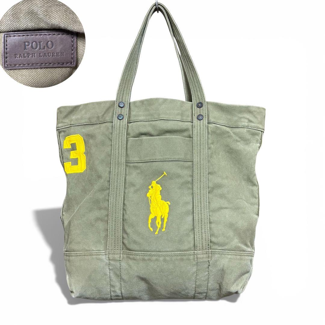 RALPH LAUREN ビッグポニー刺繍 キャンバス トートバッグ
