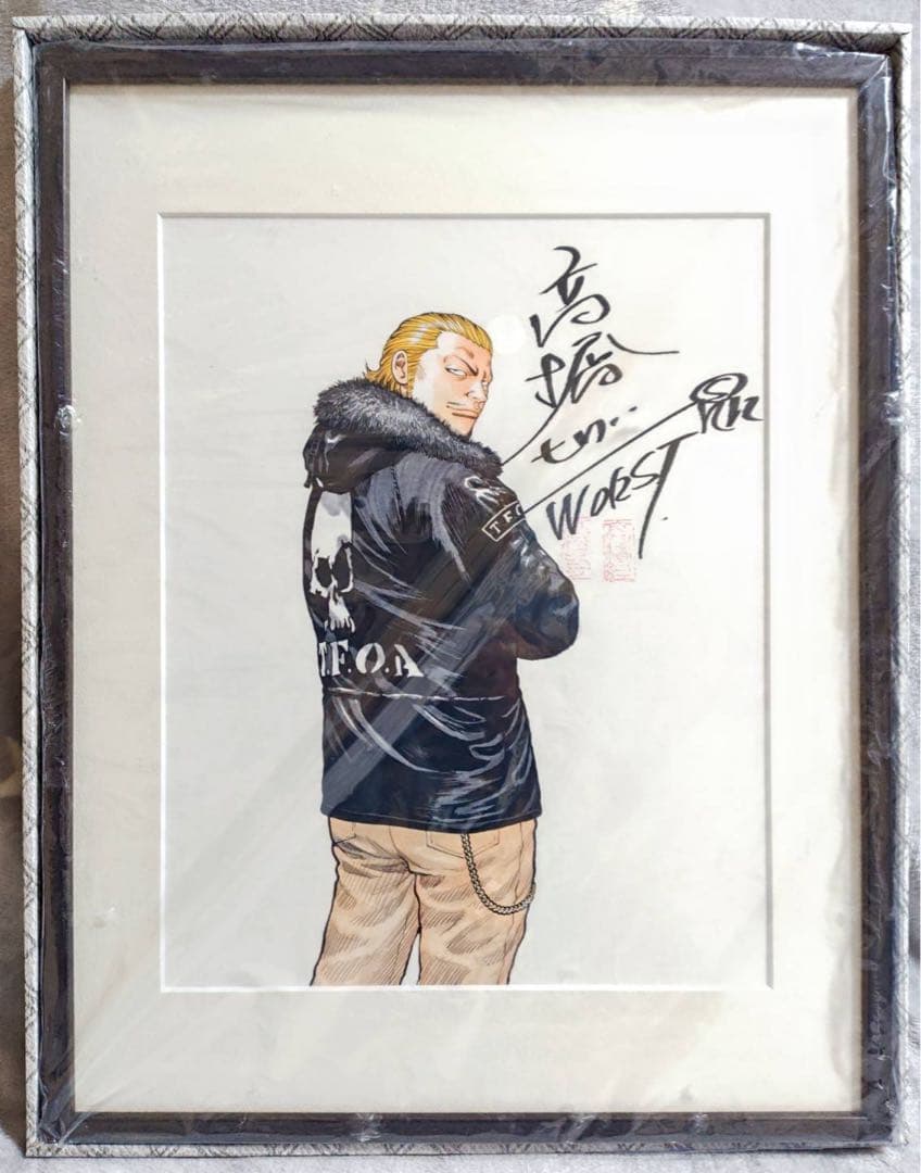 トラヴィスクローズ WORST 河内鉄生 高橋ヒロシ 直筆サイン複製原画