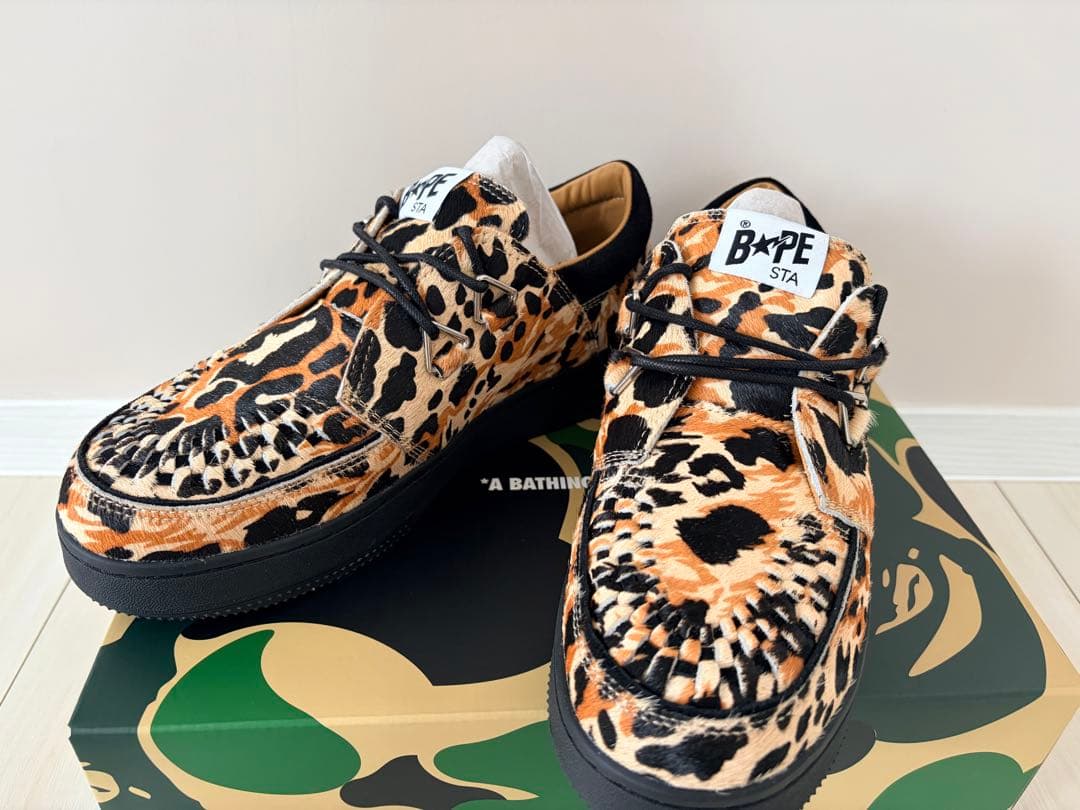 A BATHING APE BAPE STA レオパード柄 LEOPARD BAPE STA™ LOW