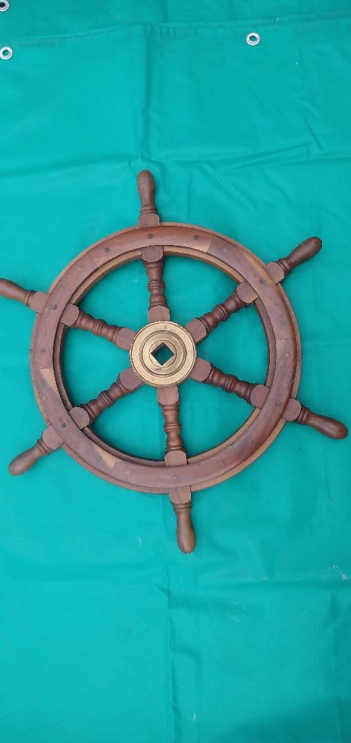 舵（操舵輪） 楽天市場】舵輪 ハンドル 船舵 操舵輪 インテリア 木製船舵輪 地中海風