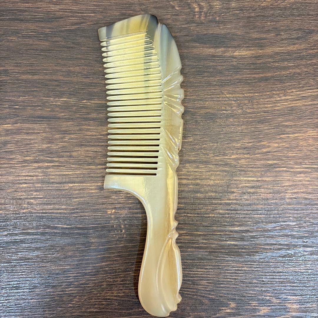 シープホーンコーム　ナチュラルホーンコーム　羊角　天然角　ハンドメイド