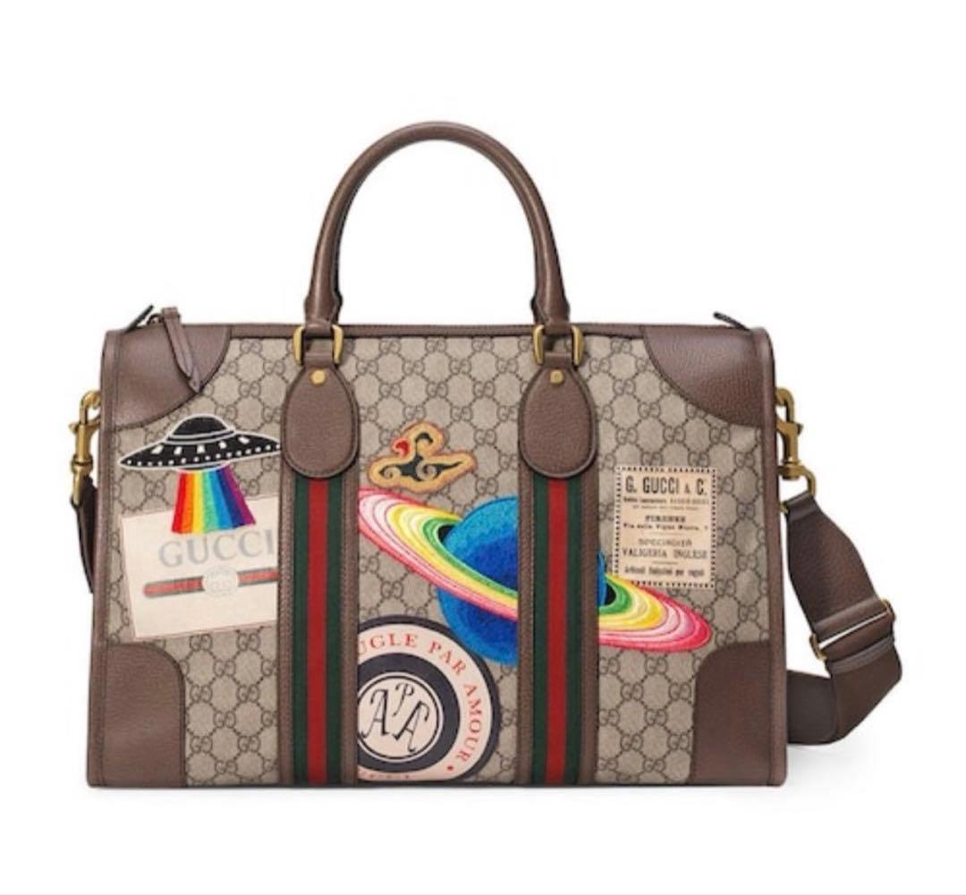 Gucci Courrier Soft GG Supreme アップリケ バッグ