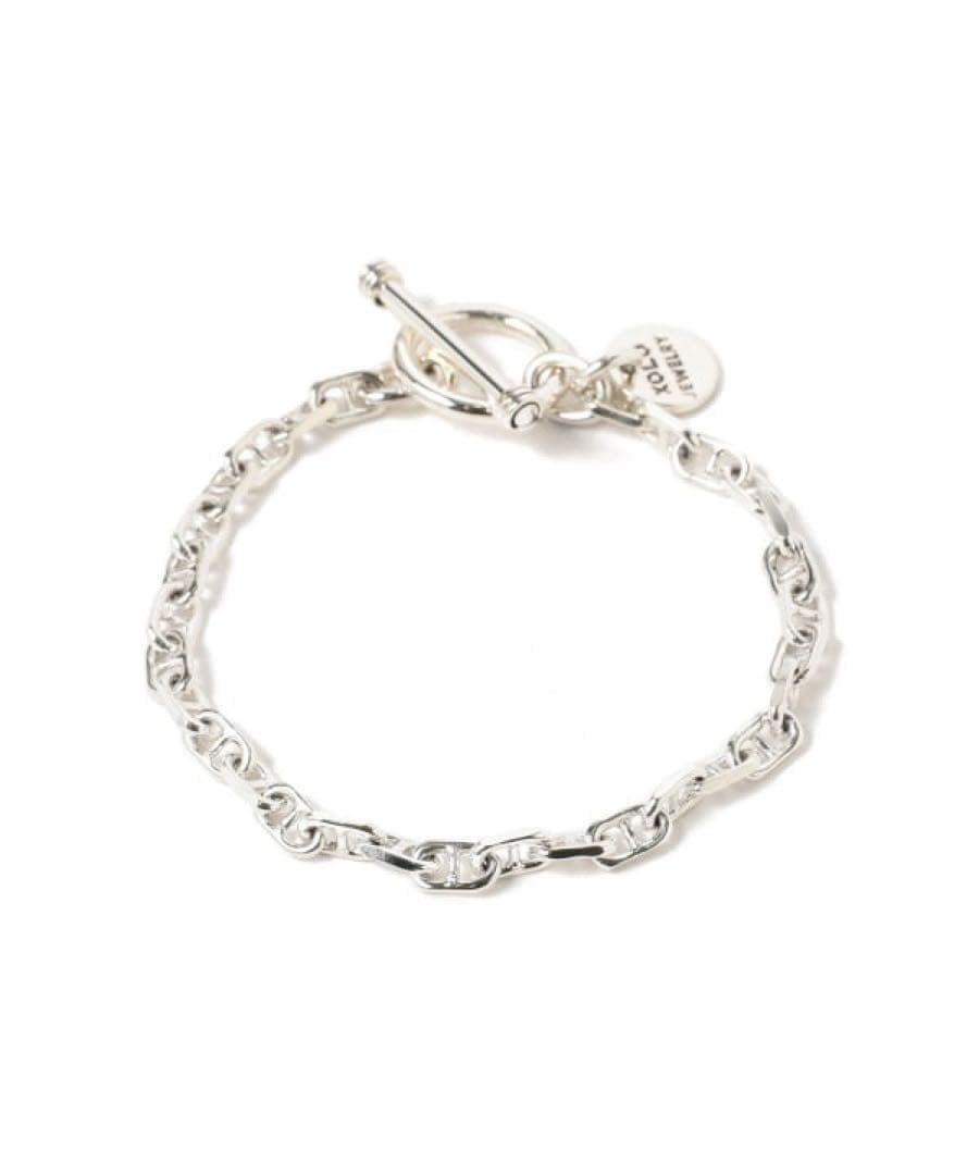 アクセサリー silver 925 Solid Anchor Link Bracelet